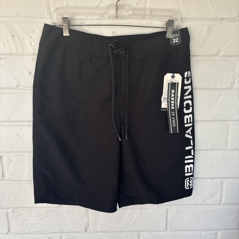 Billabong Board Shorts Upcycler Pro 32 Black Performance Swim Surf 9" NEW NWT